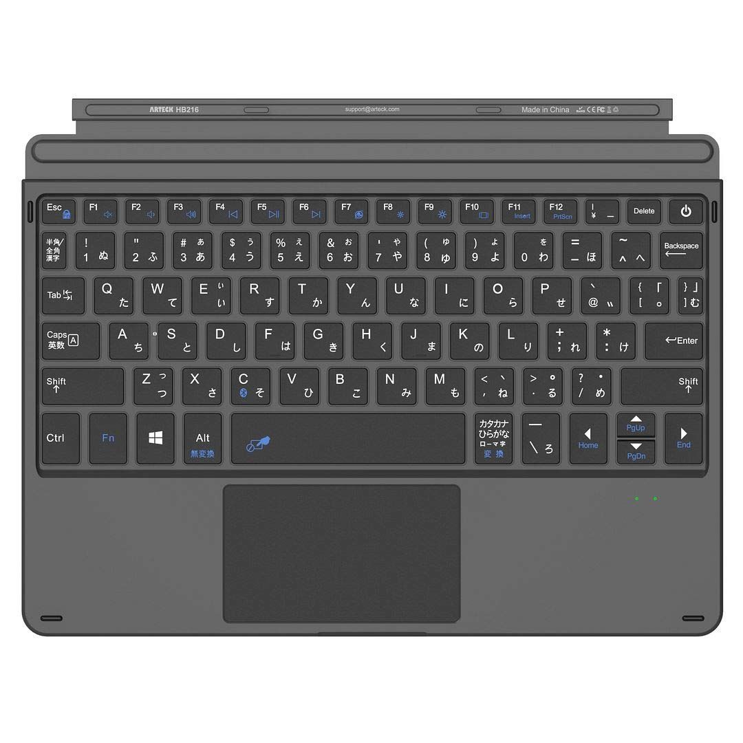 Arteck マイクロソフト Surface Go タイプ カバー Bluetooth