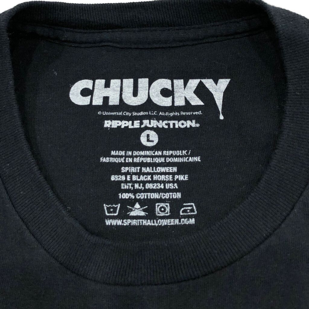 チャッキー Tシャツ チャイルド プレイ 黒 L 正規品 チャッキー Tシャツ チャイルド プレイ BRIDE of CHUCKY LUCKY 黒 L