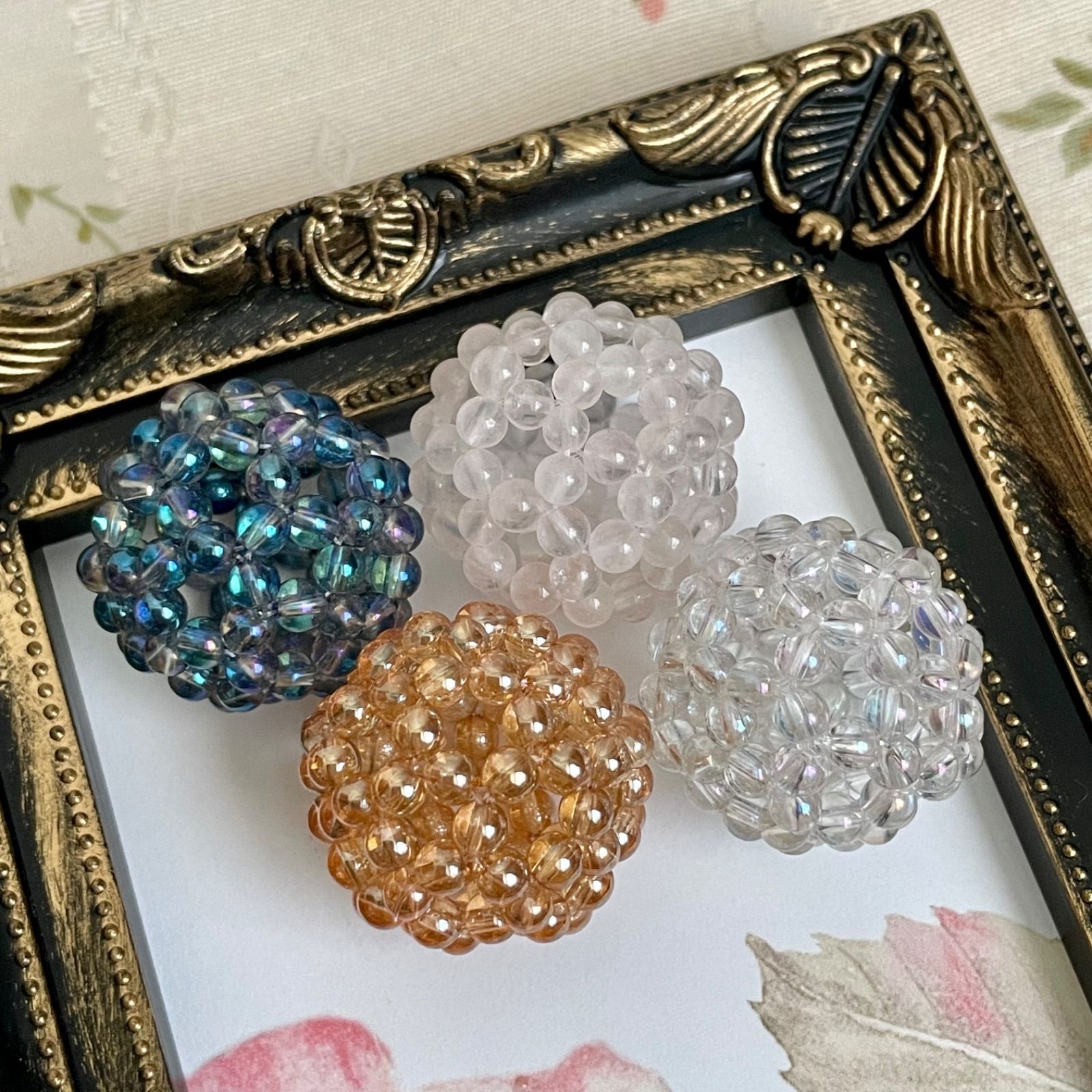神聖幾何学フラーレン バッキーボールプチ アクアオーラクォーツ 