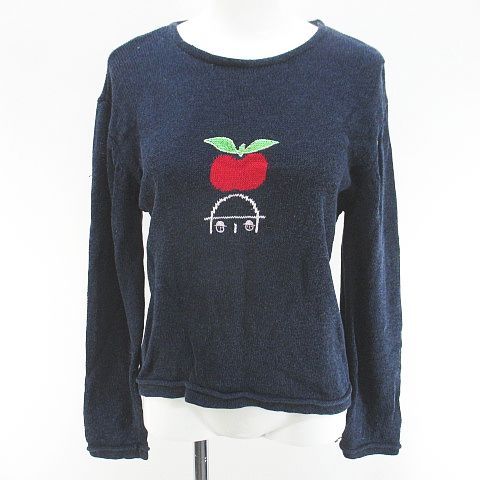 Picone ネイビー 長袖ニット L Picone ネイビー 長袖ニット L WEB限定/OUTLET】【SL長袖