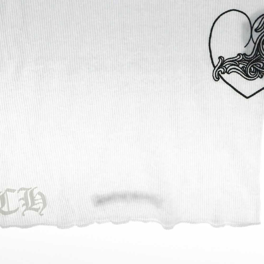 CHROME HEARTS (クロムハーツ) LOVE YOU RIB TANK WHITE