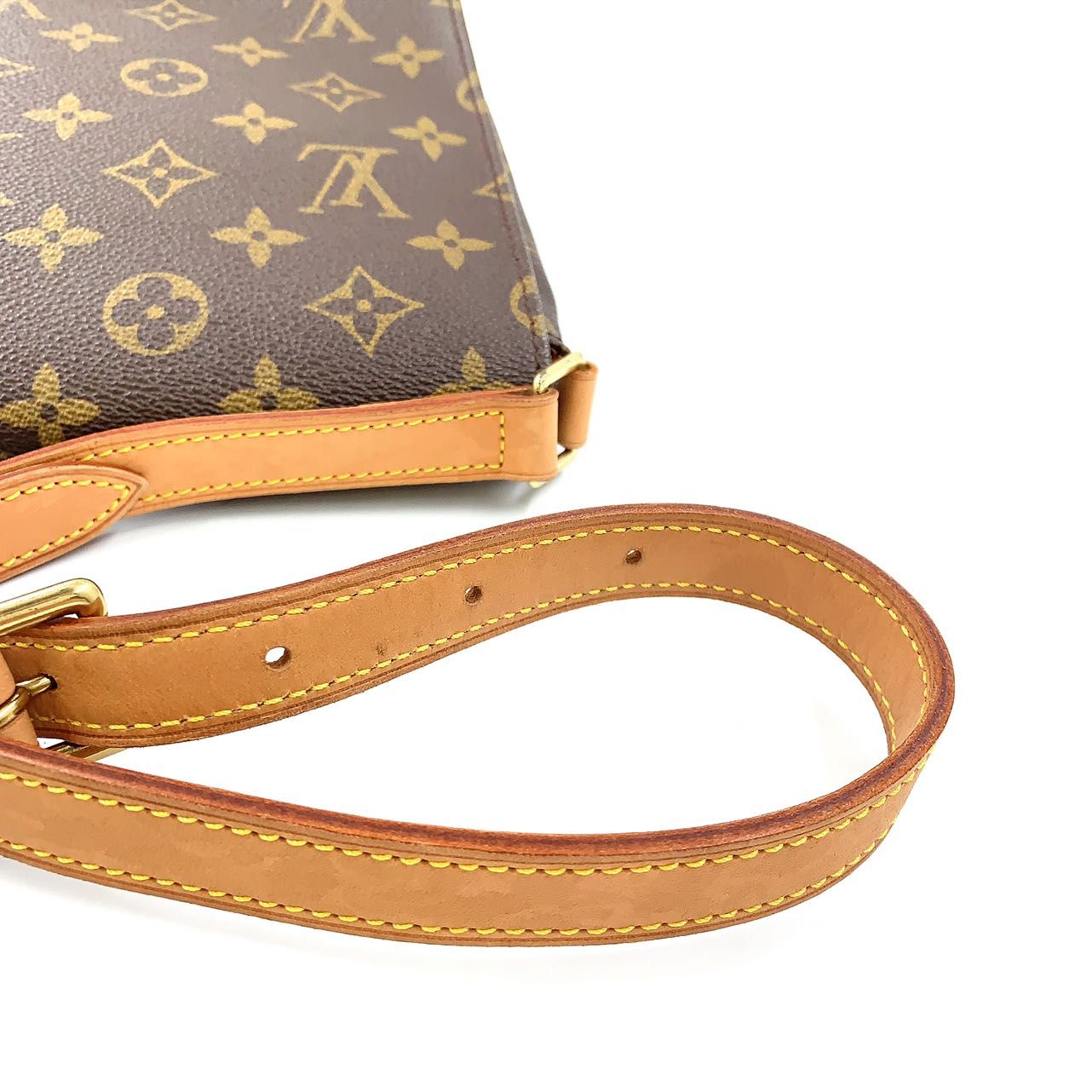 LOUIS VUITTON ミュゼットタンゴ ロングストラップ モノグラム モノグラム レザー×PVC ブラウン ショルダーバッグ ゴールド  M51388 - メルカリ