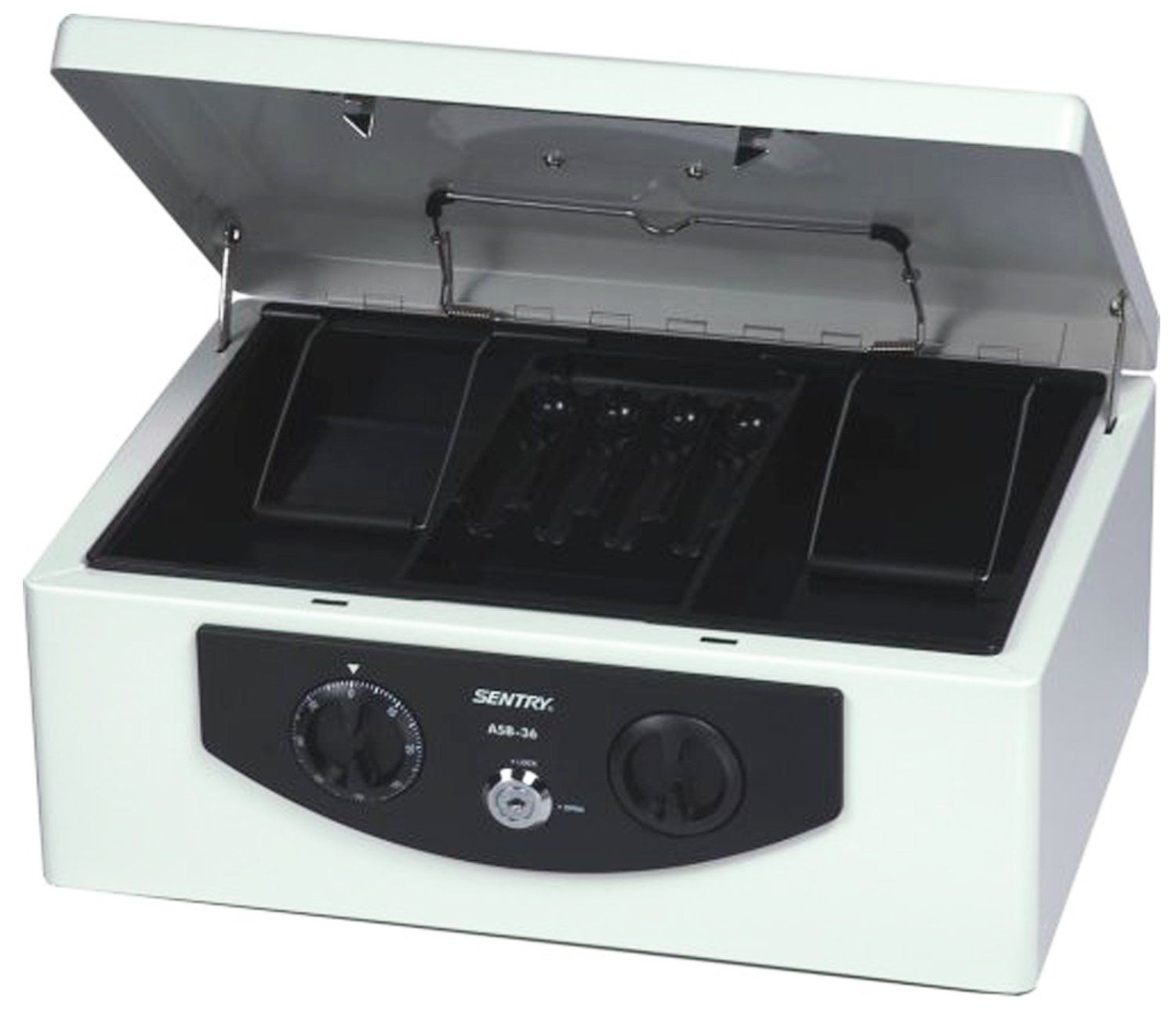 電子金庫 タッチパネル (45cm,白) 指紋認証 B1155アラーム機能付き