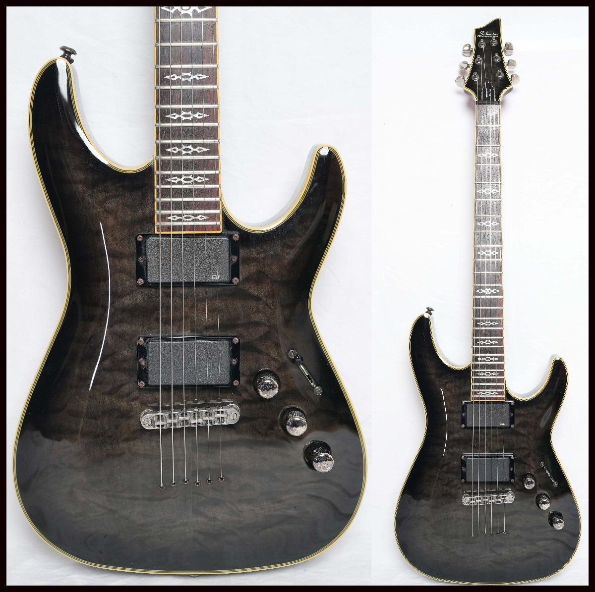 ギター Schecter Hellraiser special ☆SCHECTER☆Hellraiser Special C-1 TRANS BLACK 2011年製 EMG搭載