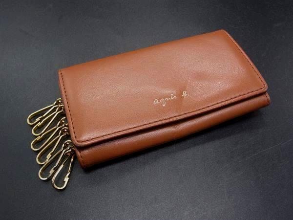 □美品□ agnes b. アニエスベー レザー 6連キーケース 鍵入れ
