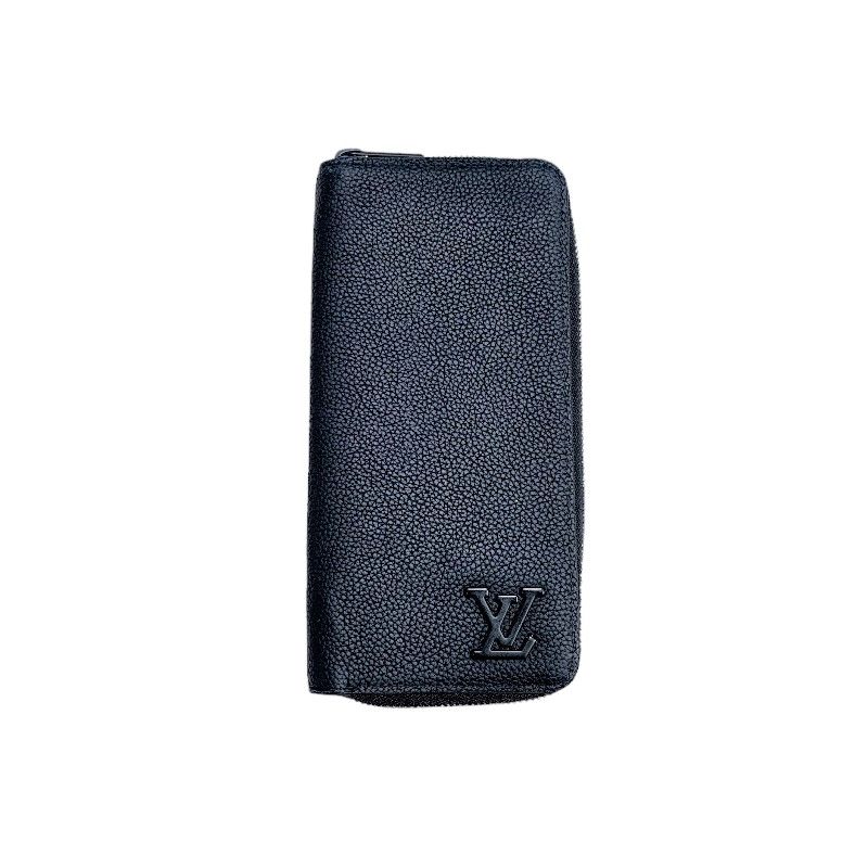 ルイ・ヴィトン LOUIS VUITTON ジッピーウォレット・ヴェルティカル M81743 ブラック トリヨンレザー メンズ 長財布