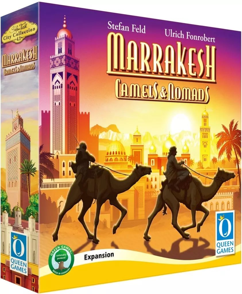 [Brand New] Board Game Marrakech Expansion: Camels and the Wandering People English Version (Marrakesh: Camels & Nomads) [with Japanese translation]
