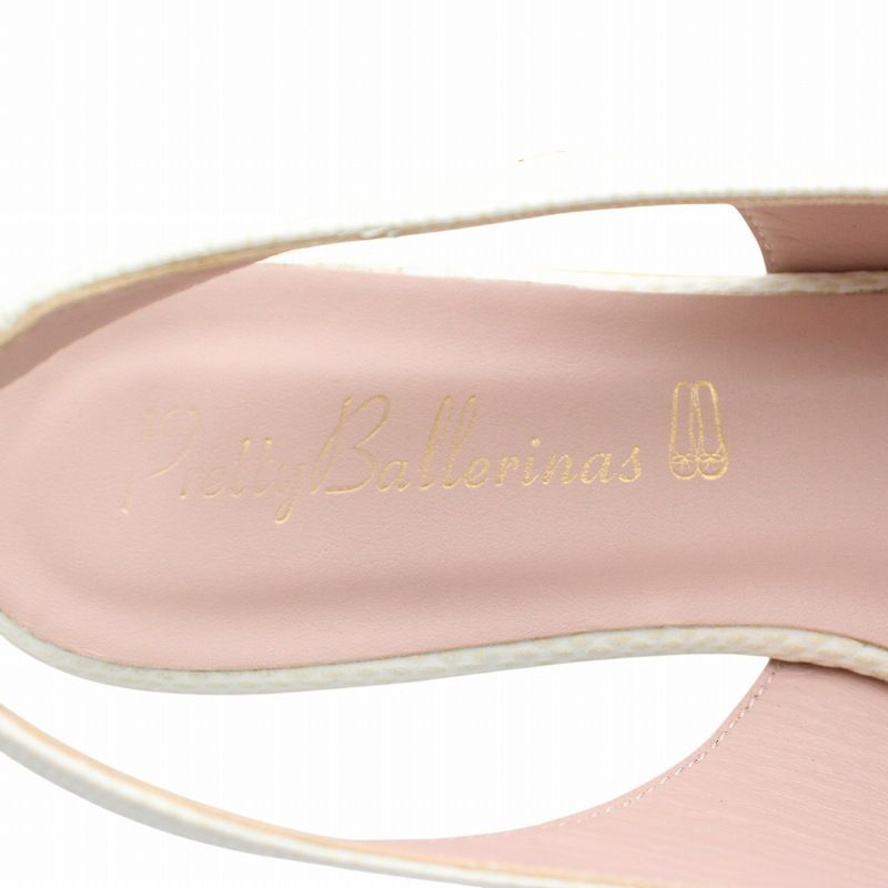 プリティバレリーナ　サンダル　白　35 プリティバレリーナ Pretty Ballerinas パンプス サンダル