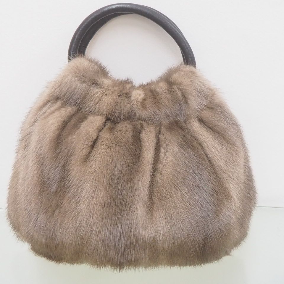 UPCYCLE×FUR...SHOP ☆サファイアミンク リボンバッグ☆ - メルカリ 