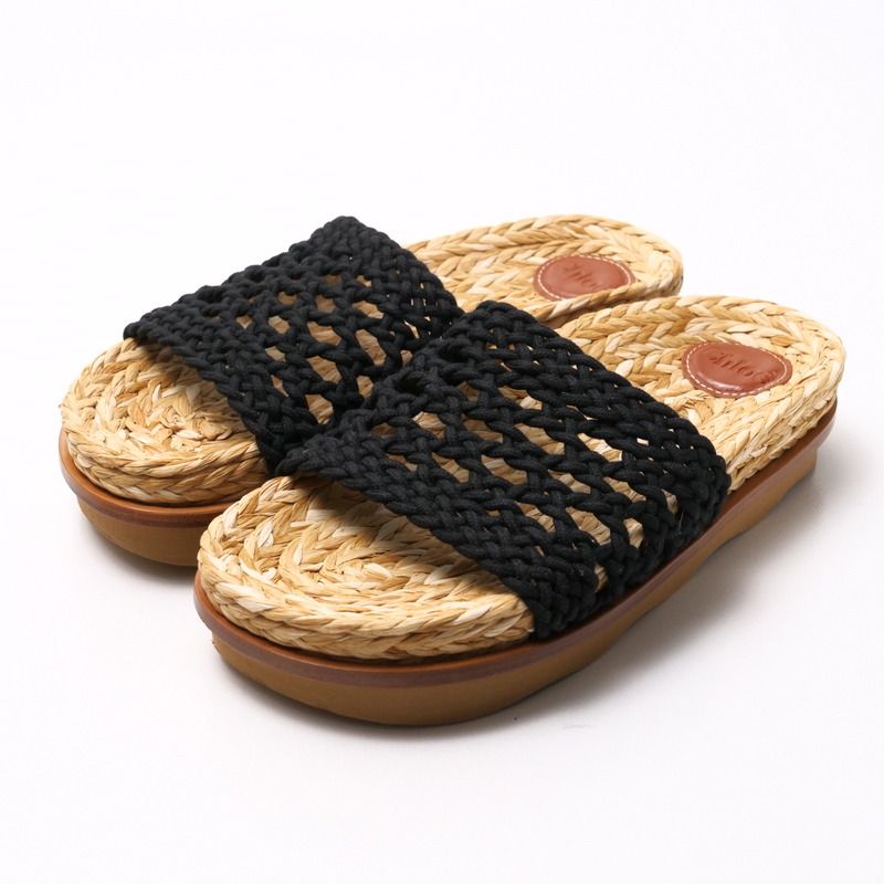 Chloé サンダル 38サイズ □未使用品□Chloe クロエ サンダル サイズ38 フラットサンダル 靴