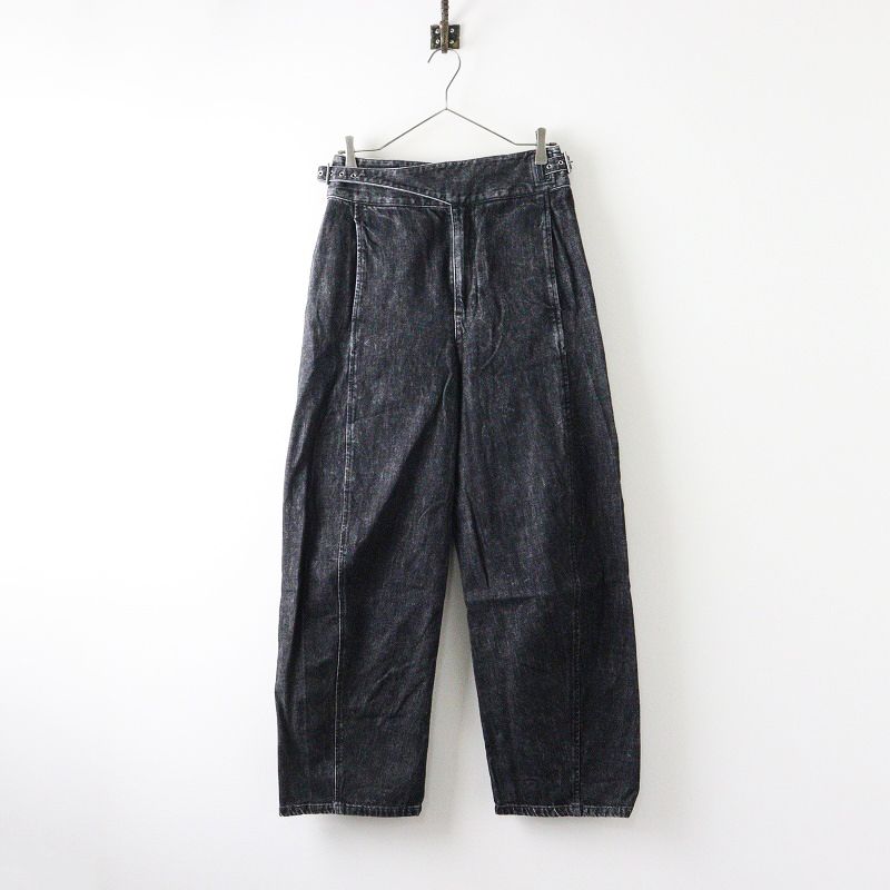 定価33000円 2025SS レキップ YOSHIKO KRIS-WEBB×L EQUIPE ブラックハイウエストジーンズ デニムパンツ 38|黒 2400014564266