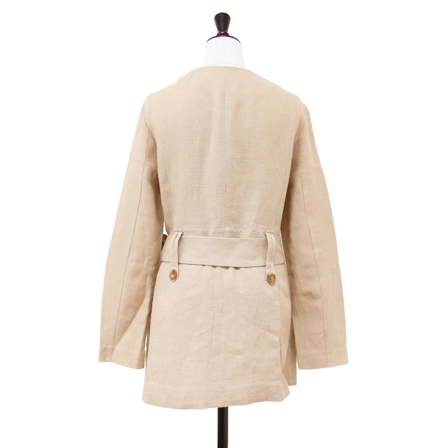 23SS ブルゾンジャケット ベージュ サイズ38 美品✨23区 洗える シアー