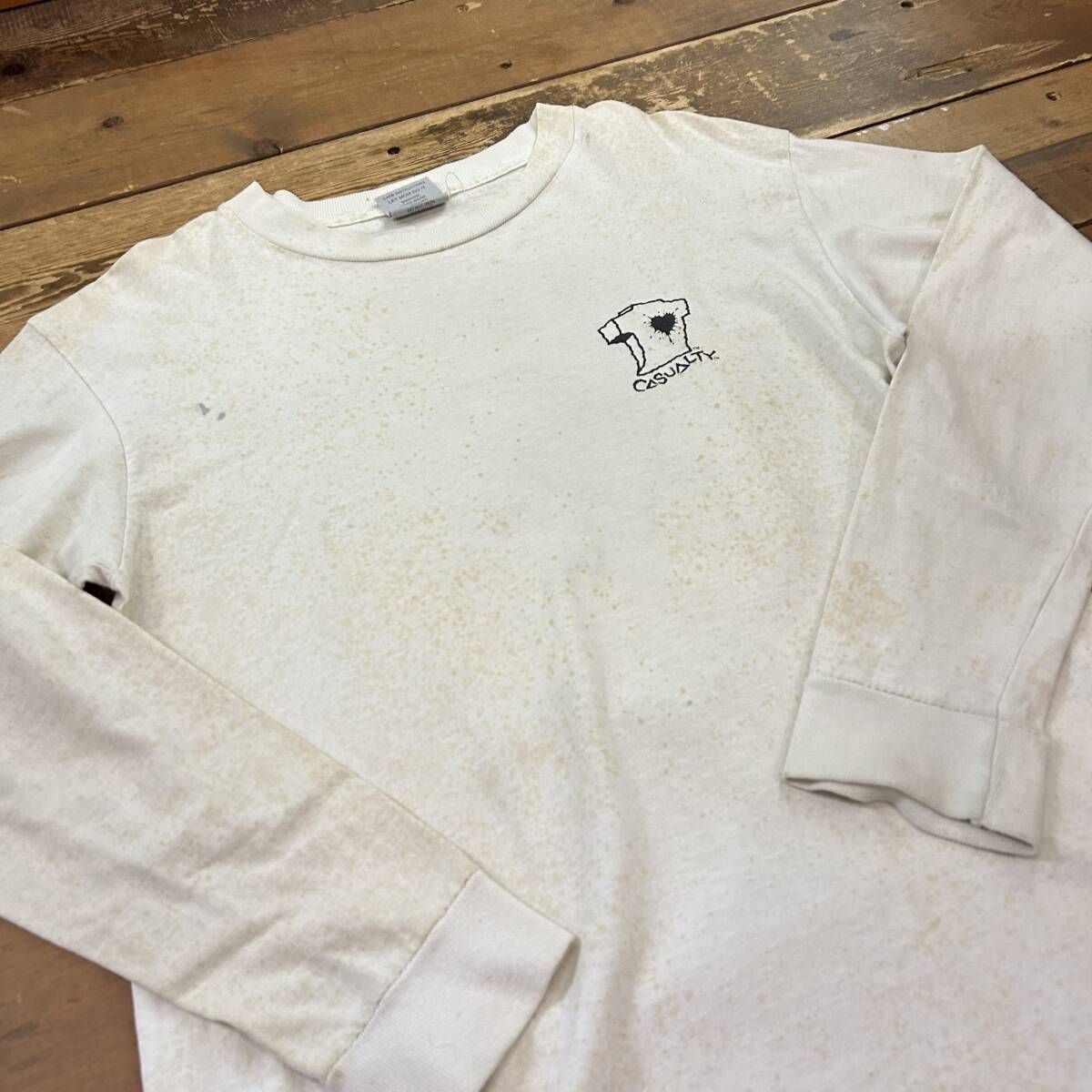 ZORLAC 長袖カットソー ロンT 90s ZORLAC Logo Print L/S Tee 黒 L ゾーラック 長袖 Tシャツ