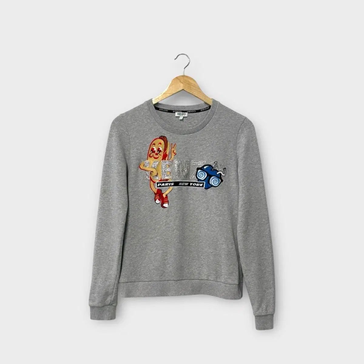 KENZO ケンゾー KENZO ホットドッグ ロゴ トレーナー S
