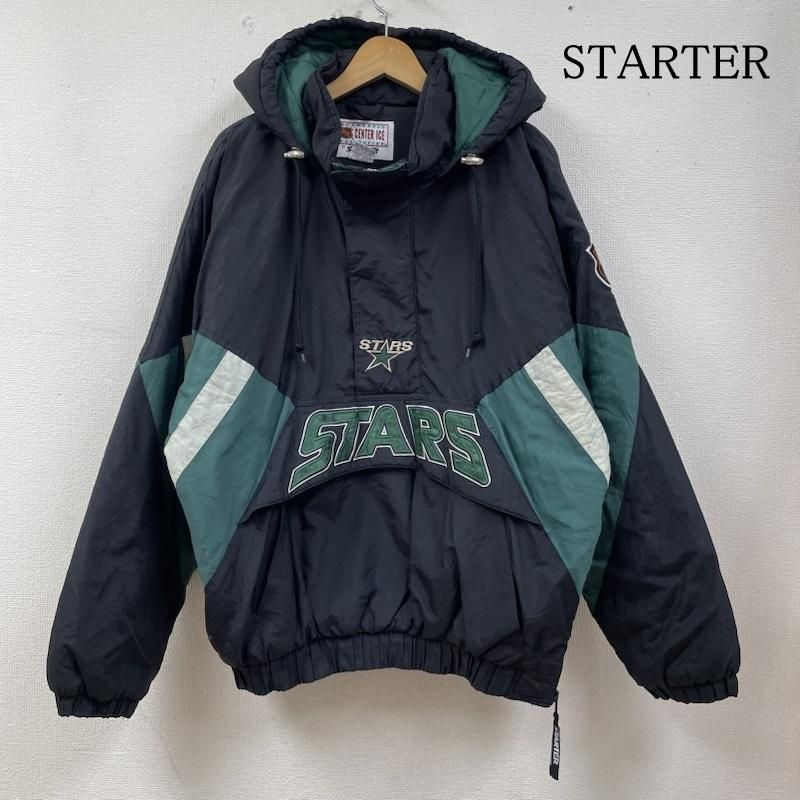 STARTER スターター ジャケット、上着 ジャンパー、ブルゾン 90's CENTER ICE NHL ハーフジップ ナイロン ジャケット ブルゾン ロゴ 刺繍