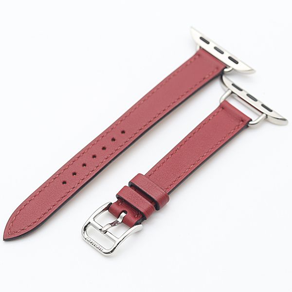 美品 エルメス アップルウォッチ用 純正ベルト レッド 38MM