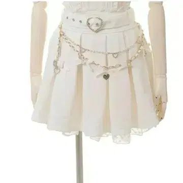 正規品 LIZ LISA (リズリサ) デコラチェーンベルトスカート 白
