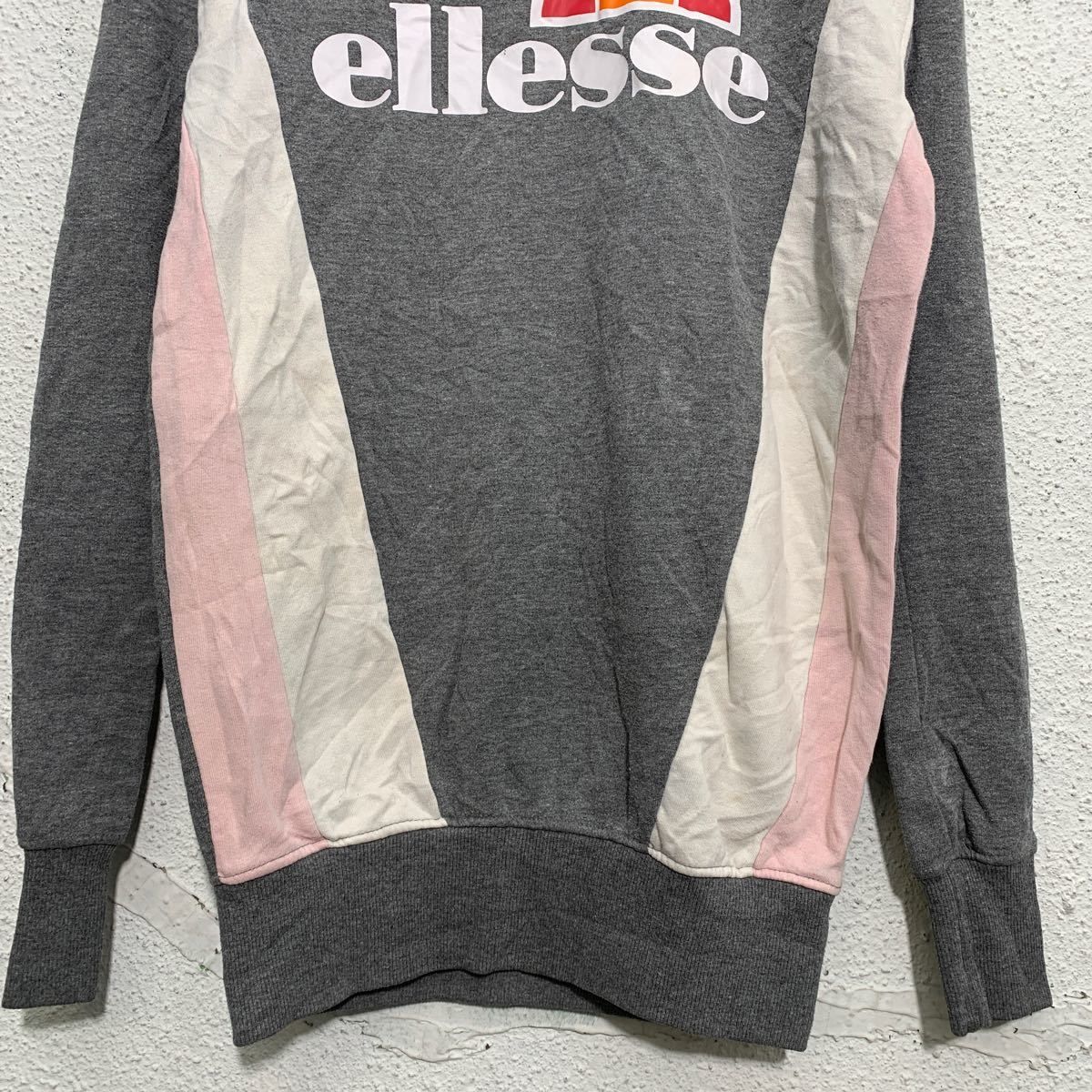 ellesse プリント スウェット トレーナー 1 XXS～ レディース グレー ホワイト ピンク エレッセ 裏起毛 古着卸 アメリカ仕入  a602-6038 - メルカリ