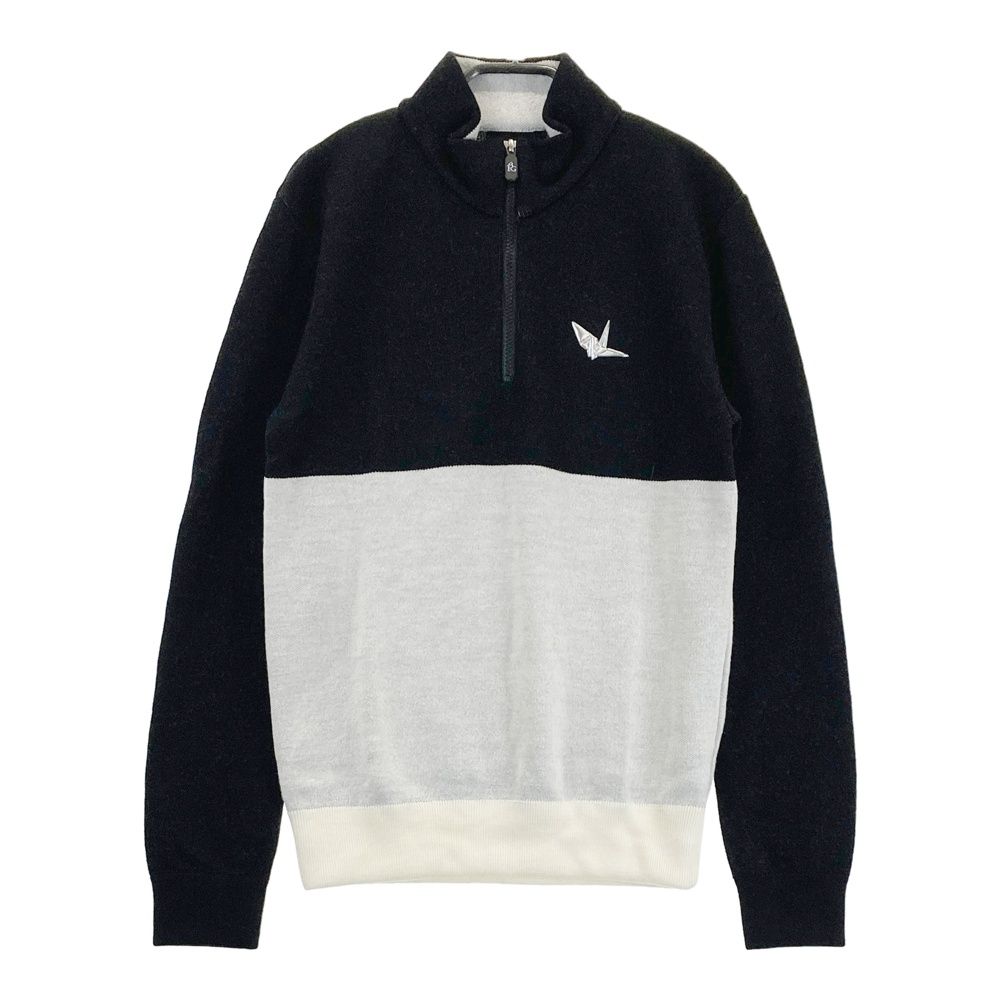 サイズ 3 1PIU1UGUALE3 GOLF ×デル ピエロ GDK003 ハーフジップ ニットセーター ブラック系 240101539003 ゴルフウェア メンズ ストスト