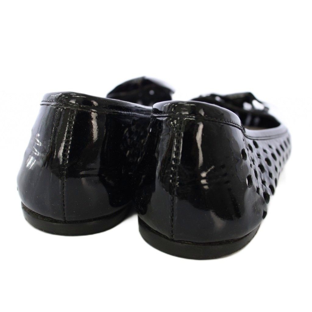 【美品】PRADA プラダ フラットシューズ パンプス リボン バレエ 35 プラダ PRADA バレエシューズ フラットシューズ エナメル リボン