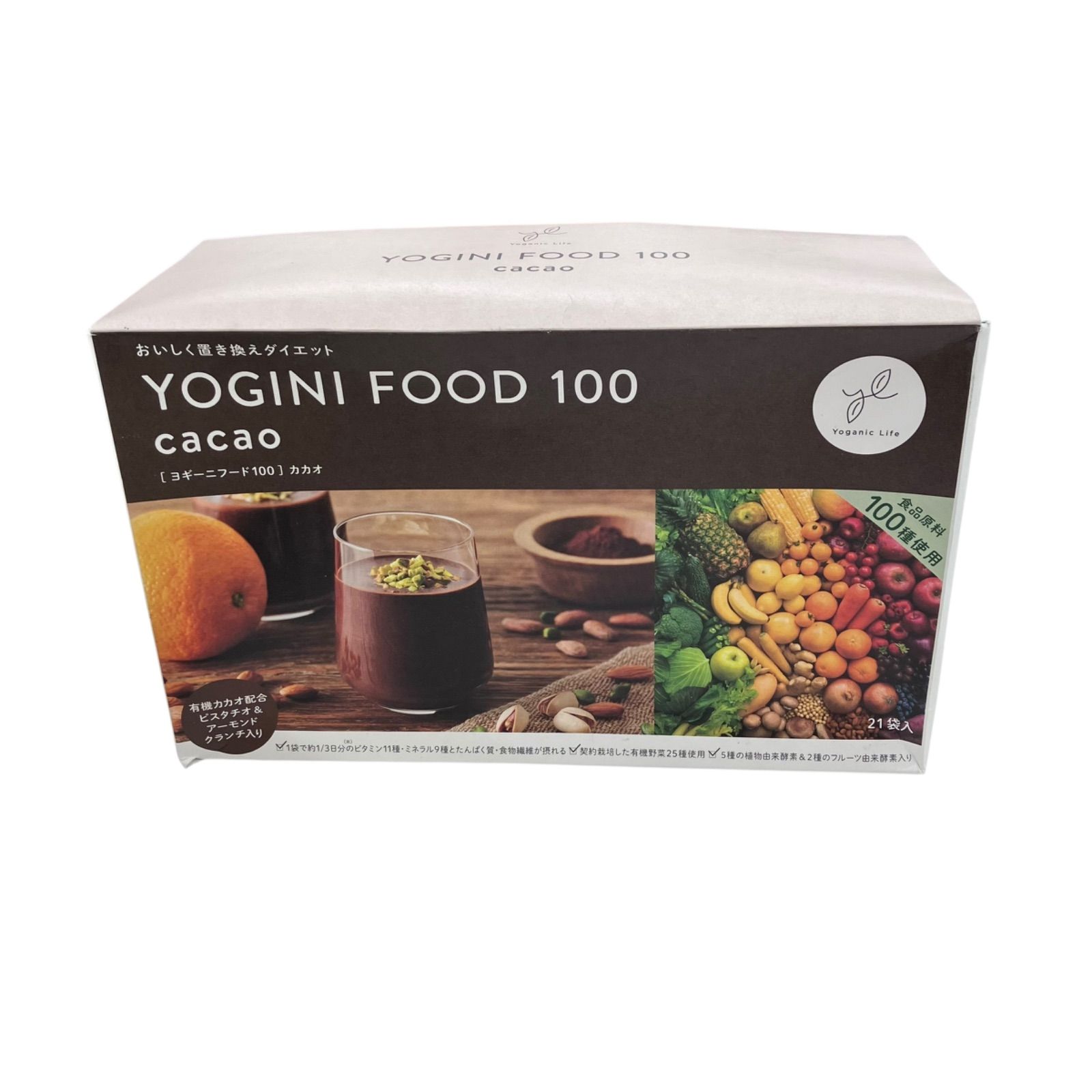 186000 YOGINI FOOD 100 cacao 18袋入り 賞味期限：2025.12.12