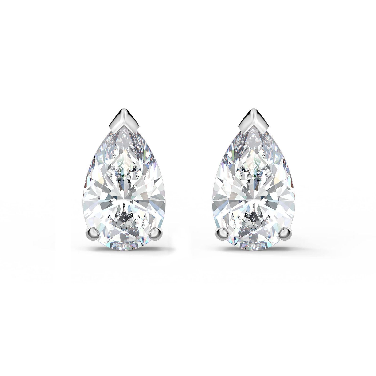 スワロフスキー Attract Pear Swarovski クリスタル スタッズピアス