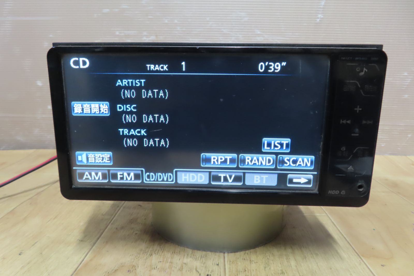 動作保証付☆V9387/トヨタ純正 NHZT-W58G HDDナビ 地図2008年 地デジフルセグ内蔵 CD DVD再生OK 本体のみ - メルカリ