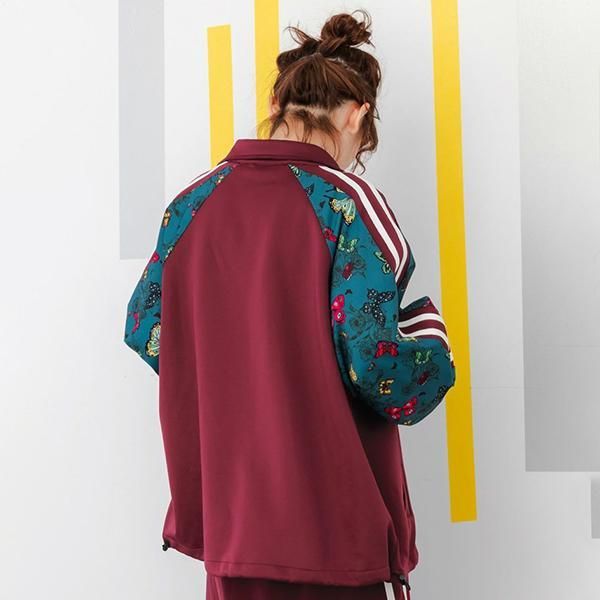 新品!! スカラー ジャージ トラックジャケット スカラー143620：蝶柄切替ジャージ トラックジャケット - メルカリ