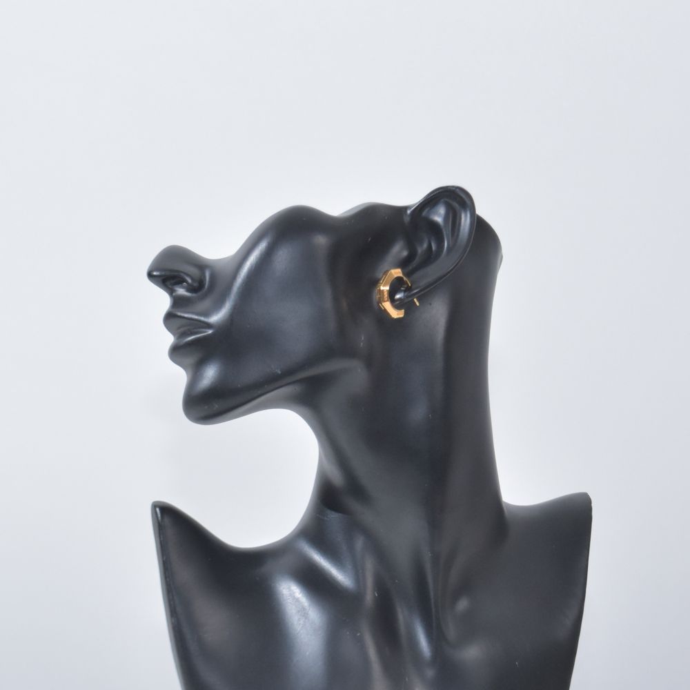 ヴェルサーチ ピアス グレカ キルティング イヤリング ゴールド