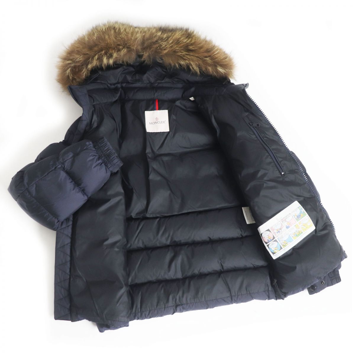 美品□18-19AW MONCLER/モンクレール MARQUE コヨーテファー