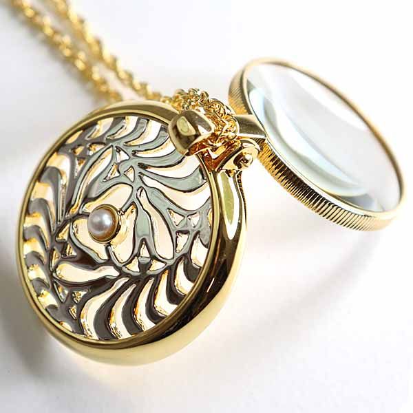 美品✨ミキモト　MIKIMOTO　ネックレス　ゴールド　ルーペ　本真珠　1粒 ミキモト MIKIMOTO パール付き ルーペネックレス ペンダント GP