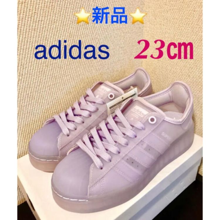 adidas Superstar Jelly ベビーピンク 23㎝ - メルカリ