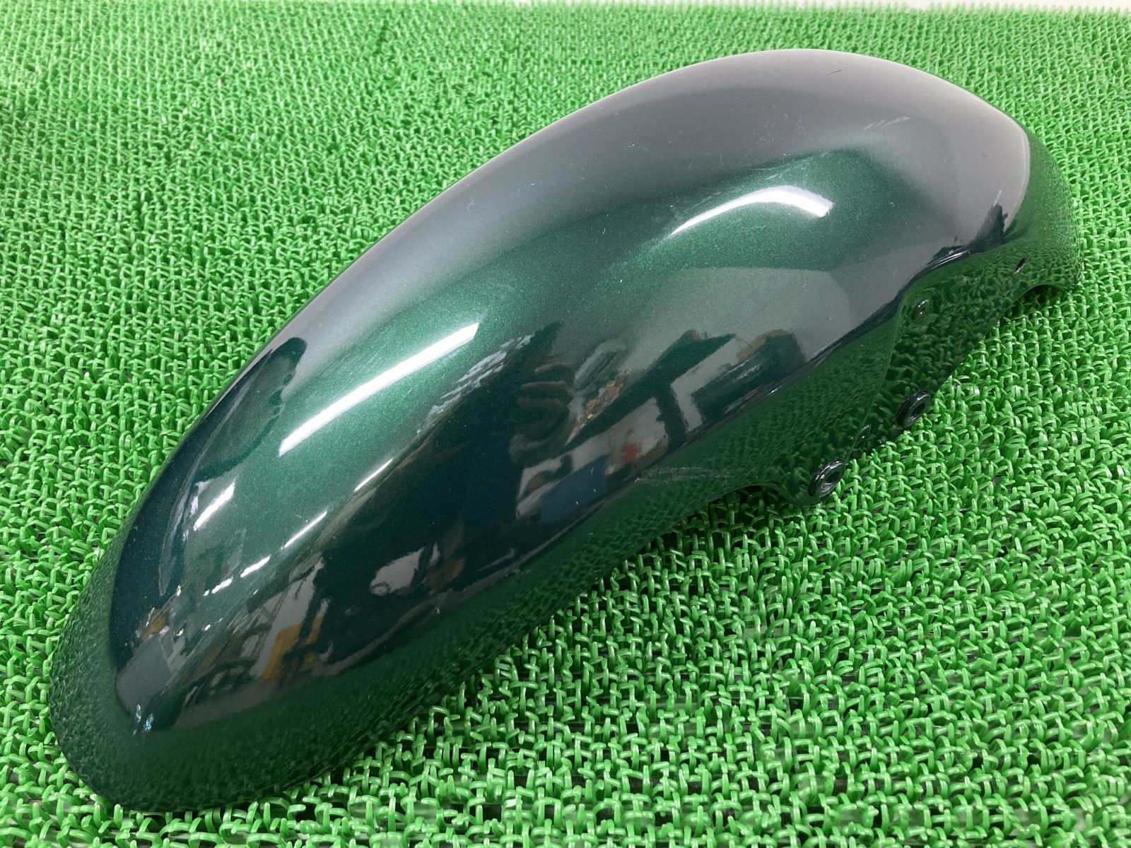 ゼファーカイ フロントフェンダー 緑M カワサキ 純正 中古 バイク 部品 ZR400G ZEPHYRχ 割れ欠け無し 品薄 希少品 車検 Genuine