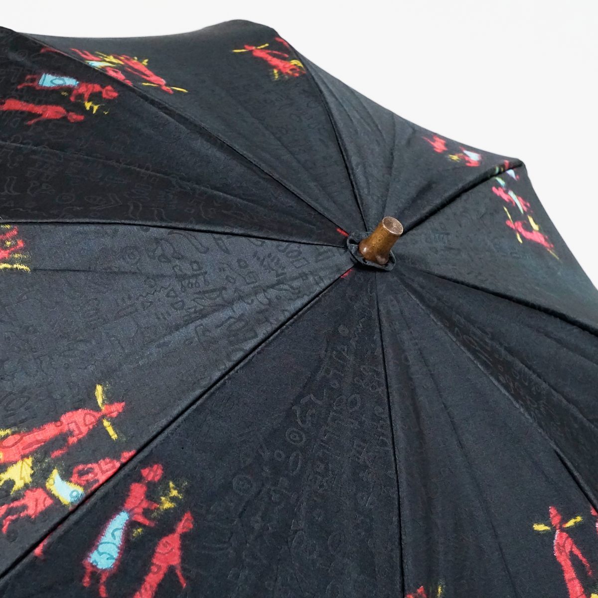 モンブランヤマグチ 折りたたみ傘 USED美品 ほぐし織 エジプト 日本製