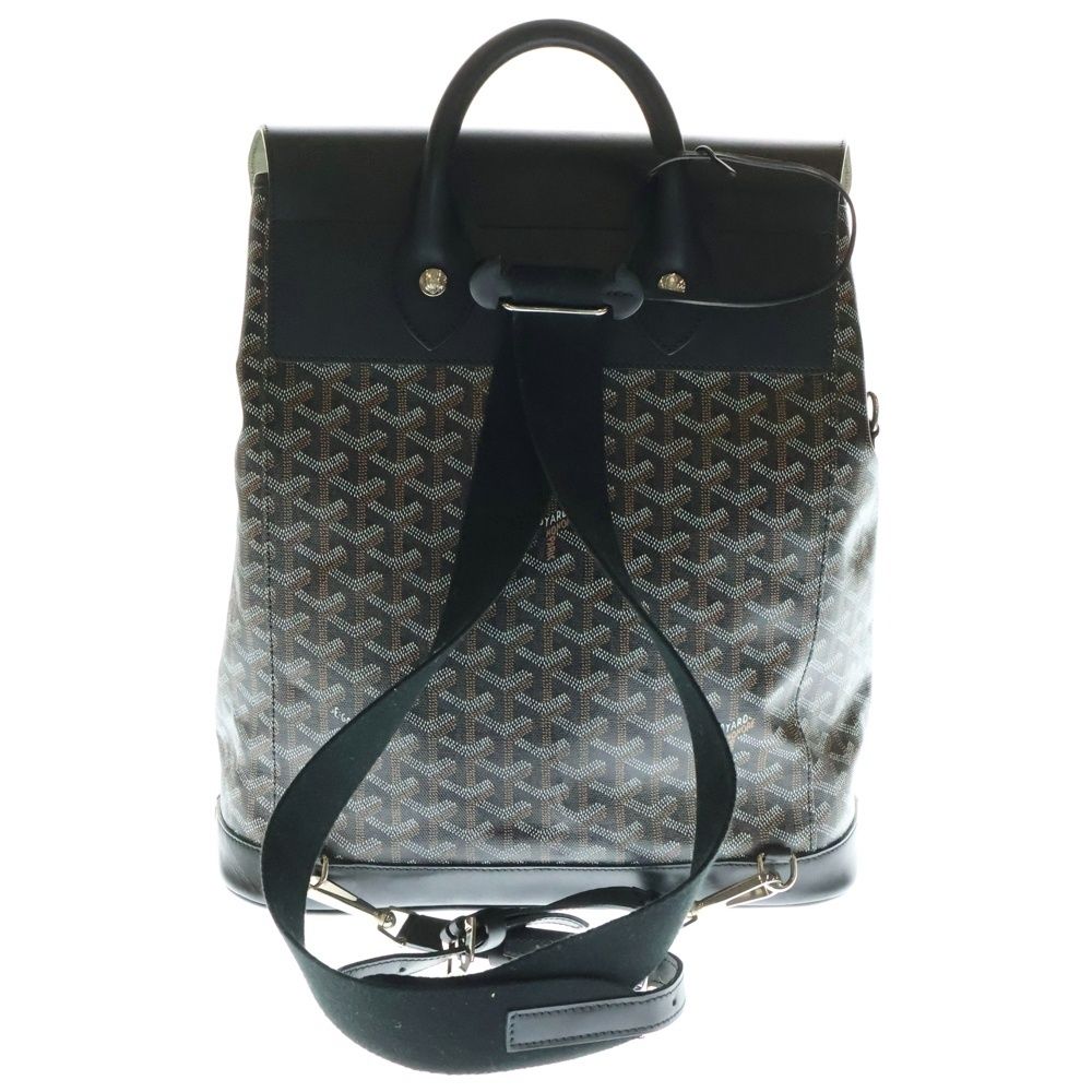 GOYARD ゴヤール アルパンMM PVC レザーエリンボーン 2WAYバックパック リュック ブラック ブラウン