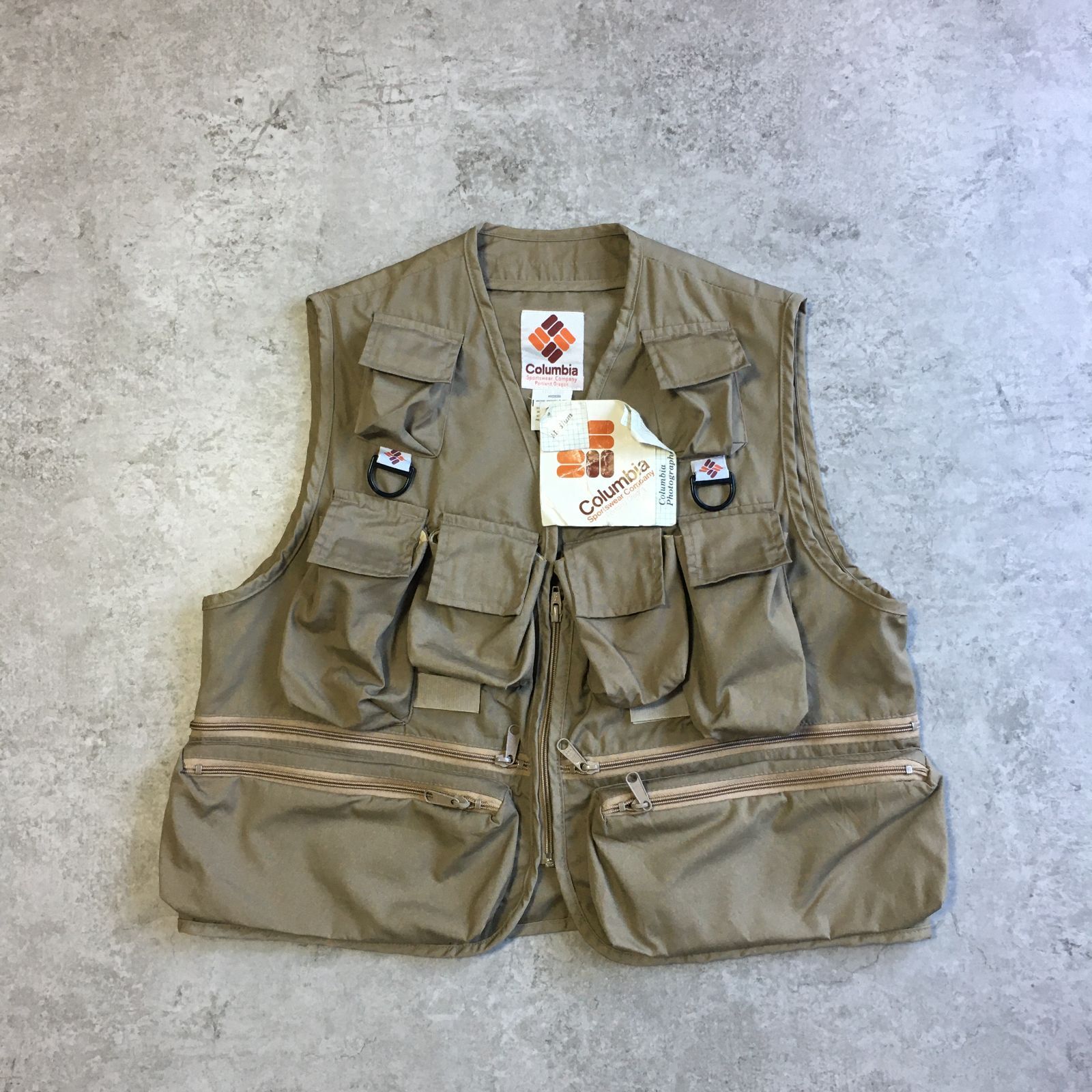 70~80s【Dead Stock】Columbia cameraman Vest 【デッドストック 