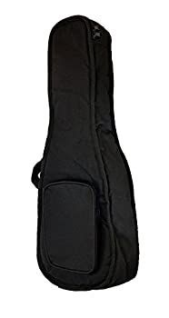 -非常に良い KIWAYA コンサート用 ウクレレソフトケース 7-SC 持ち運び 便利 丈夫 軽量 軽い 黒 ブラック シンプル