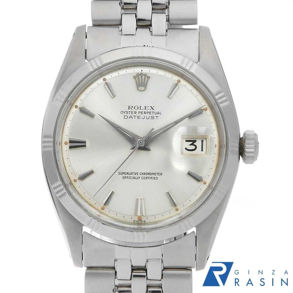 ロレックス デイトジャスト 1603 シルバー ドルフィンハンド スリー  