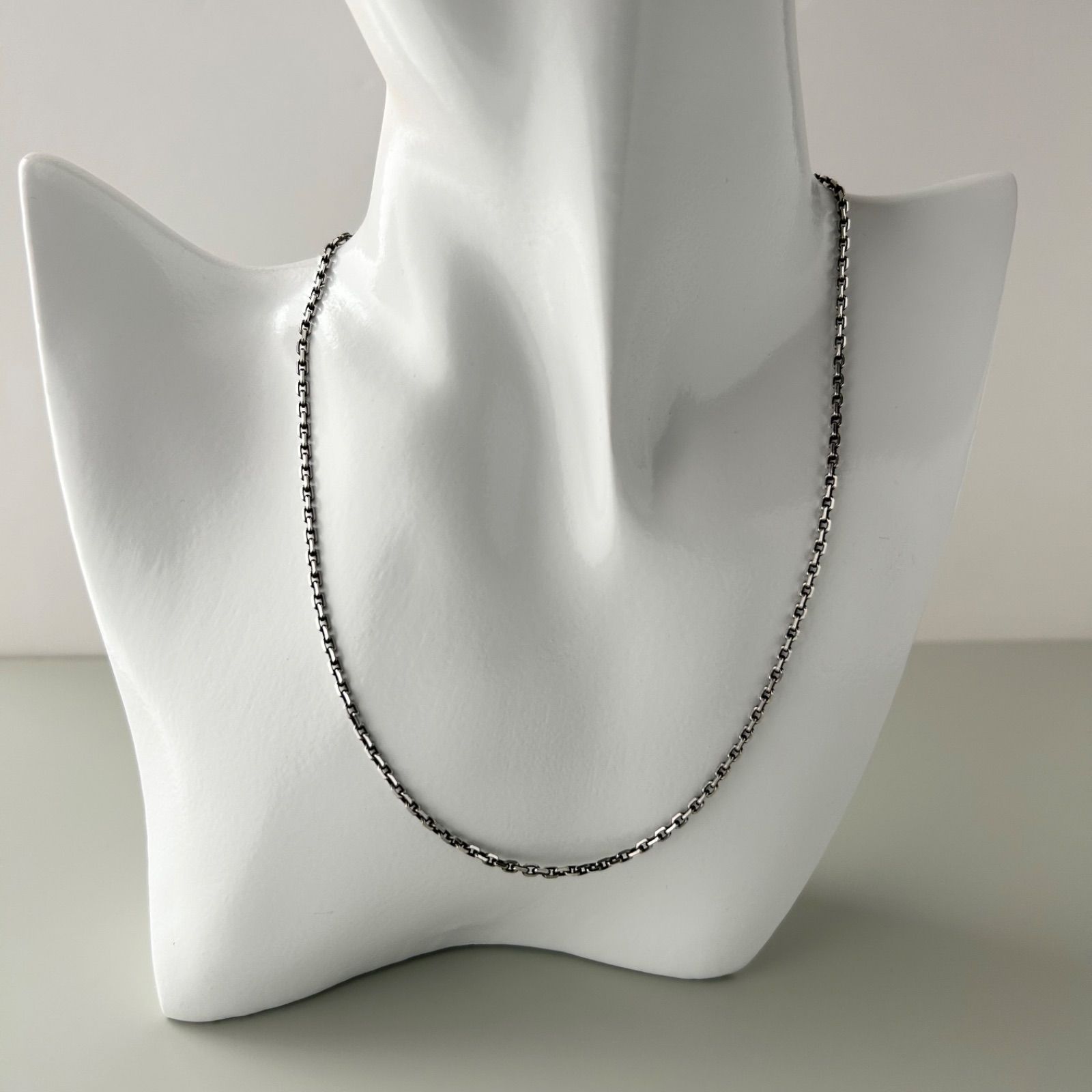 HERMES エルメス チェーン ネックレス Silver 925 Vintage