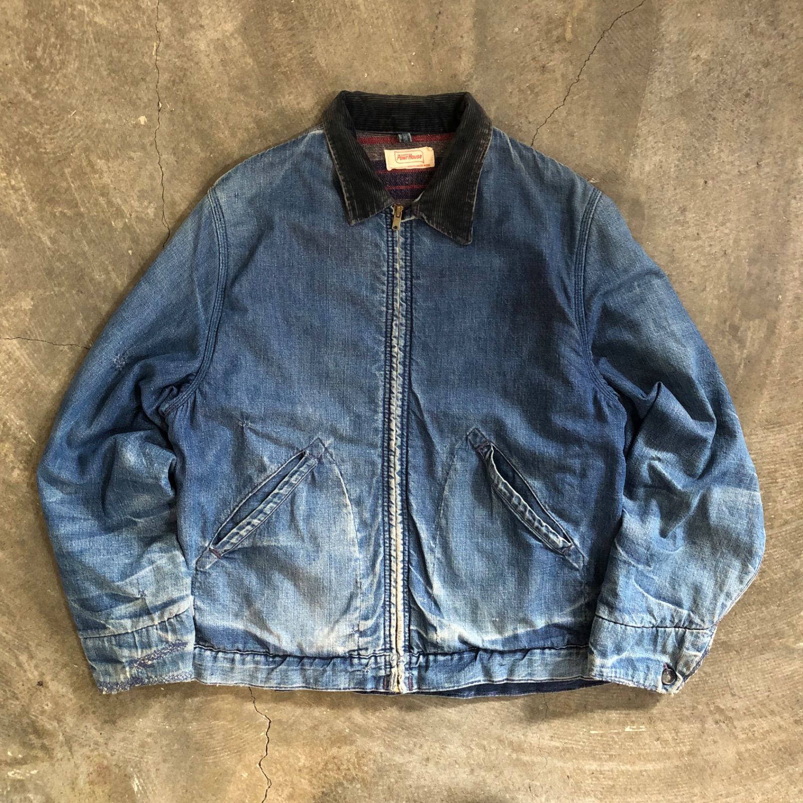 40T6153 Powr House ワークジャケット　デニム　60's 古着 40T6153 Powr House ワークジャケット デニム 60's 古着 50s