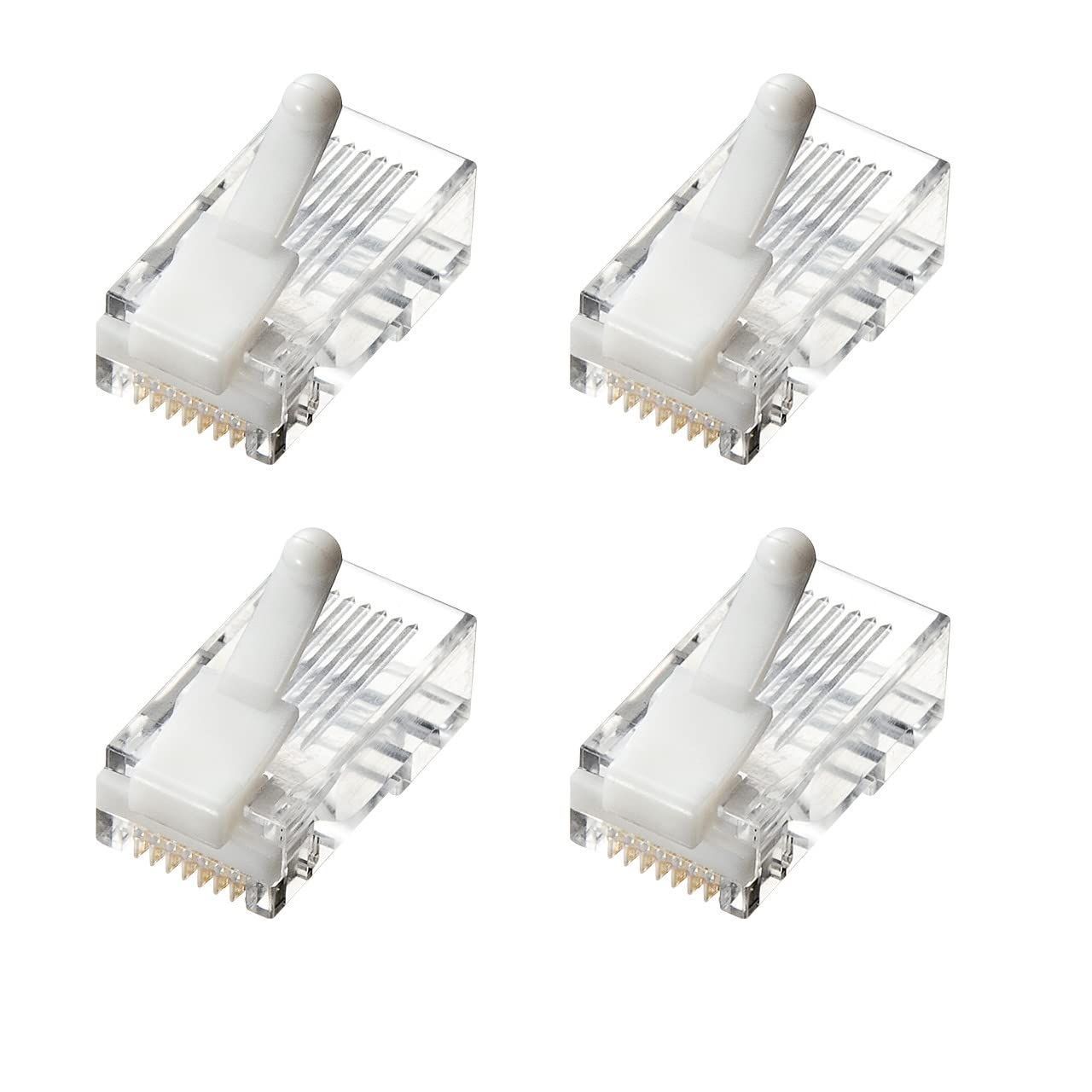 100個入り サンワサプライ ツメ折れ防止カテゴリ5eRJ-45コネクタ 100個入り ADT-RJ45TS-100