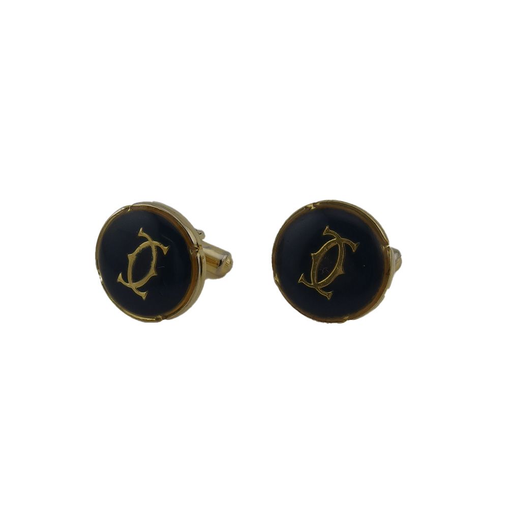 カルティエ CARTIER カフス 2Cモチーフ スウィヴル式 ゴールド