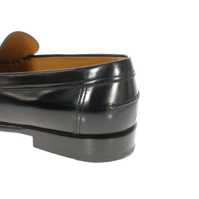 エルメス HERMES ケネディ レザー ローファー 革靴 40 ブラック 黒