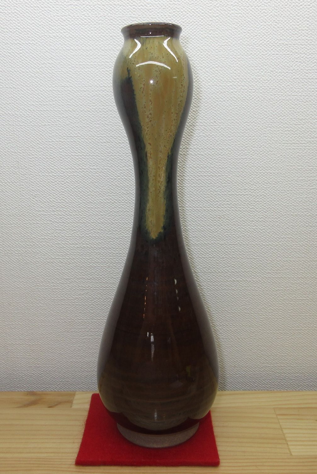 無駄がない 逢絢亭 茶道具 花入 高取焼 瓢の形 鬼丸碧山 共箱入り 流行