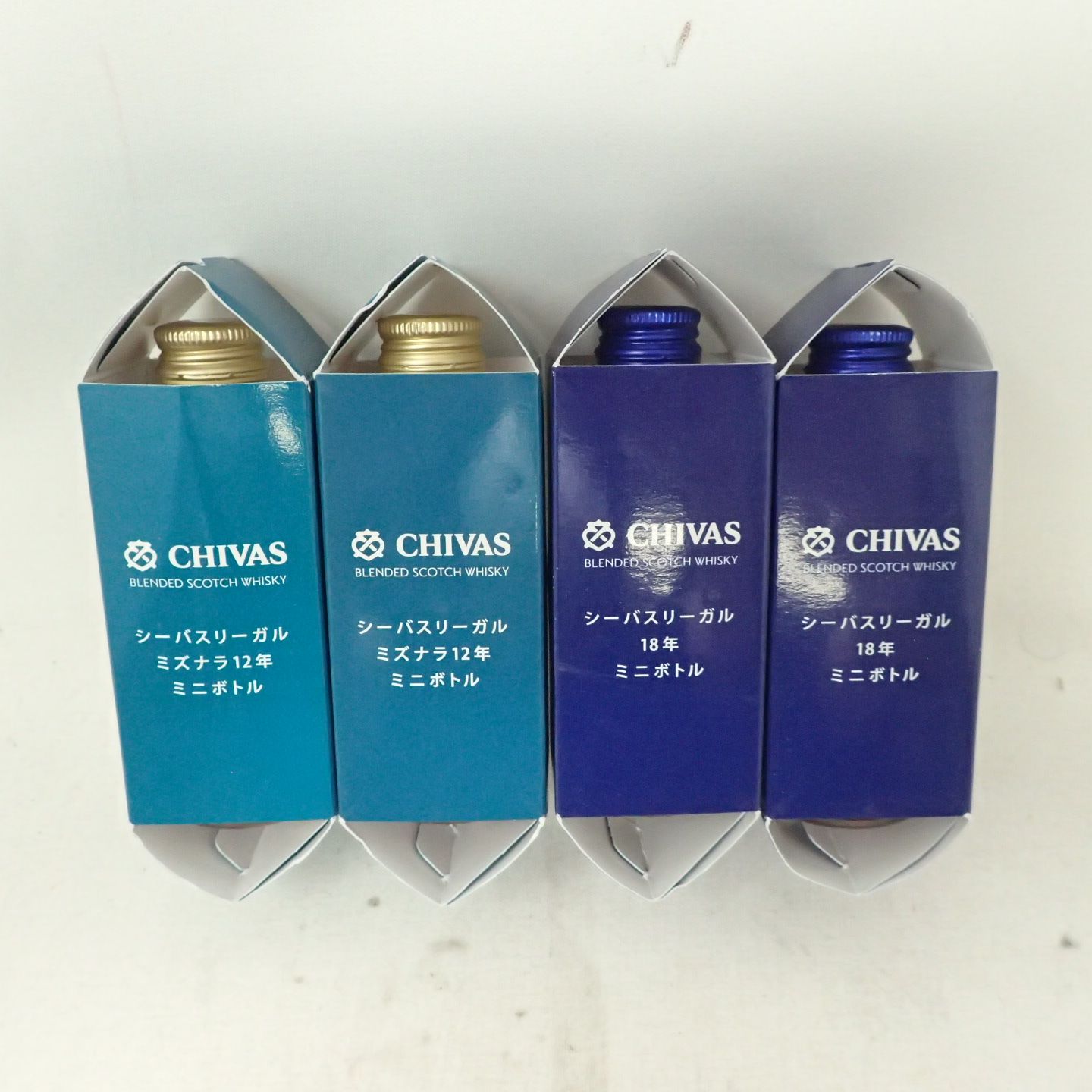 シーバスリーガル 18年 ミズナラ 12年ミニボトル 4本 - メルカリ