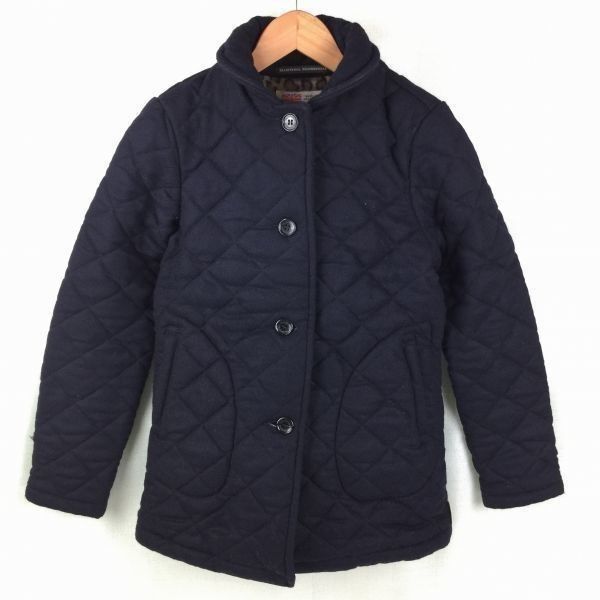 トラディショナルウェザーウェア 英国製 ウールキルティングブルゾン コート size34 黒|BLACK TRADITIONAL WATHERWEAR 管NO.Wじ61-1<sale>