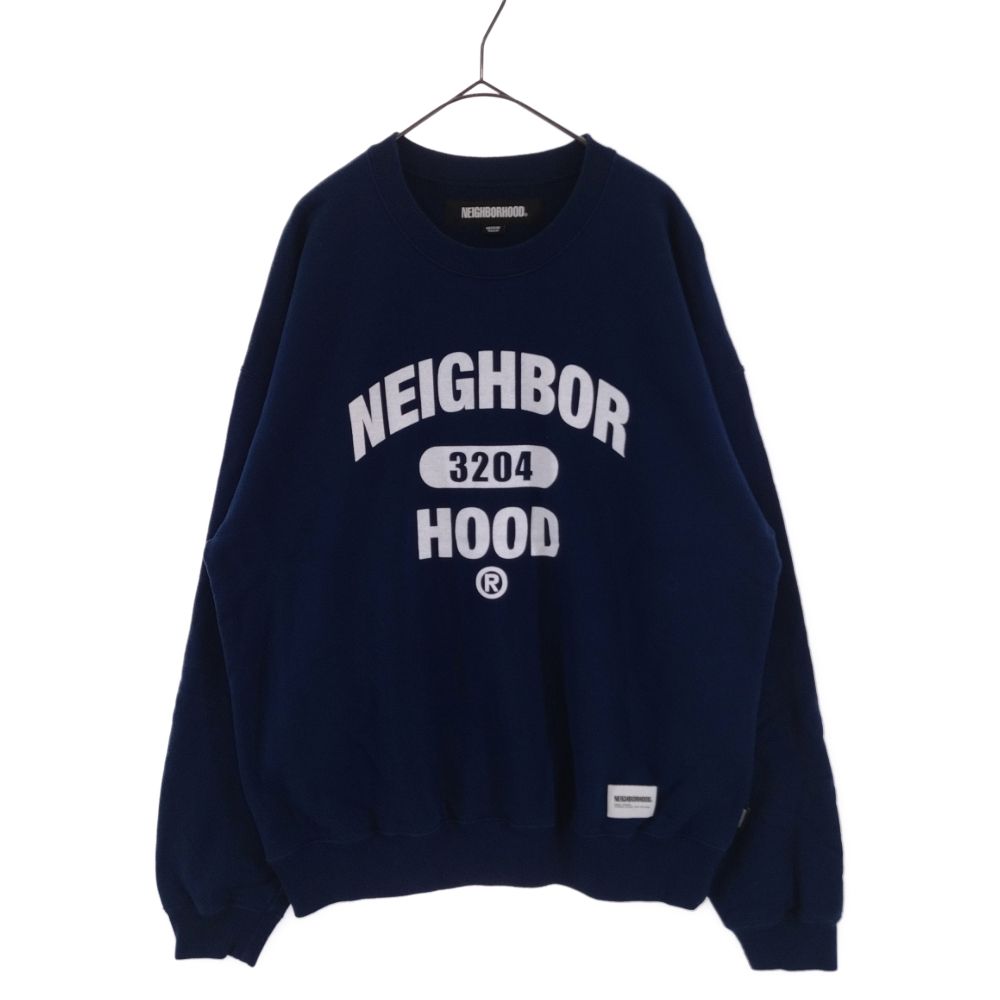 NEIGHBORHOOD NBHDロゴ スウェット ネイビー