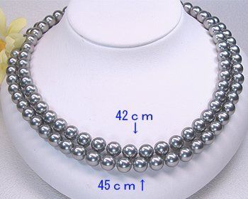 花珠貝パールネックレス8.0mm45ｃｍ