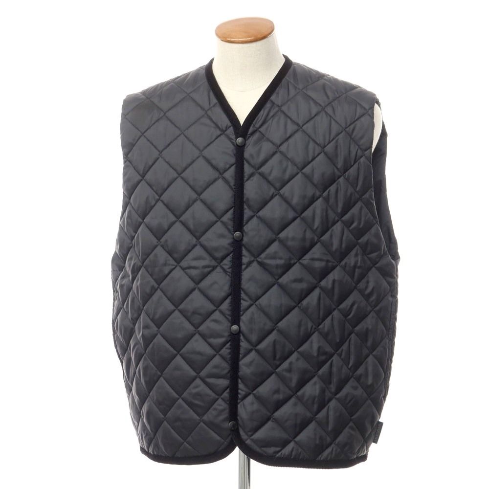 LAVENHAM × BEAMS 別注 キルティングベスト 38 ブラック 【LAVENHAM