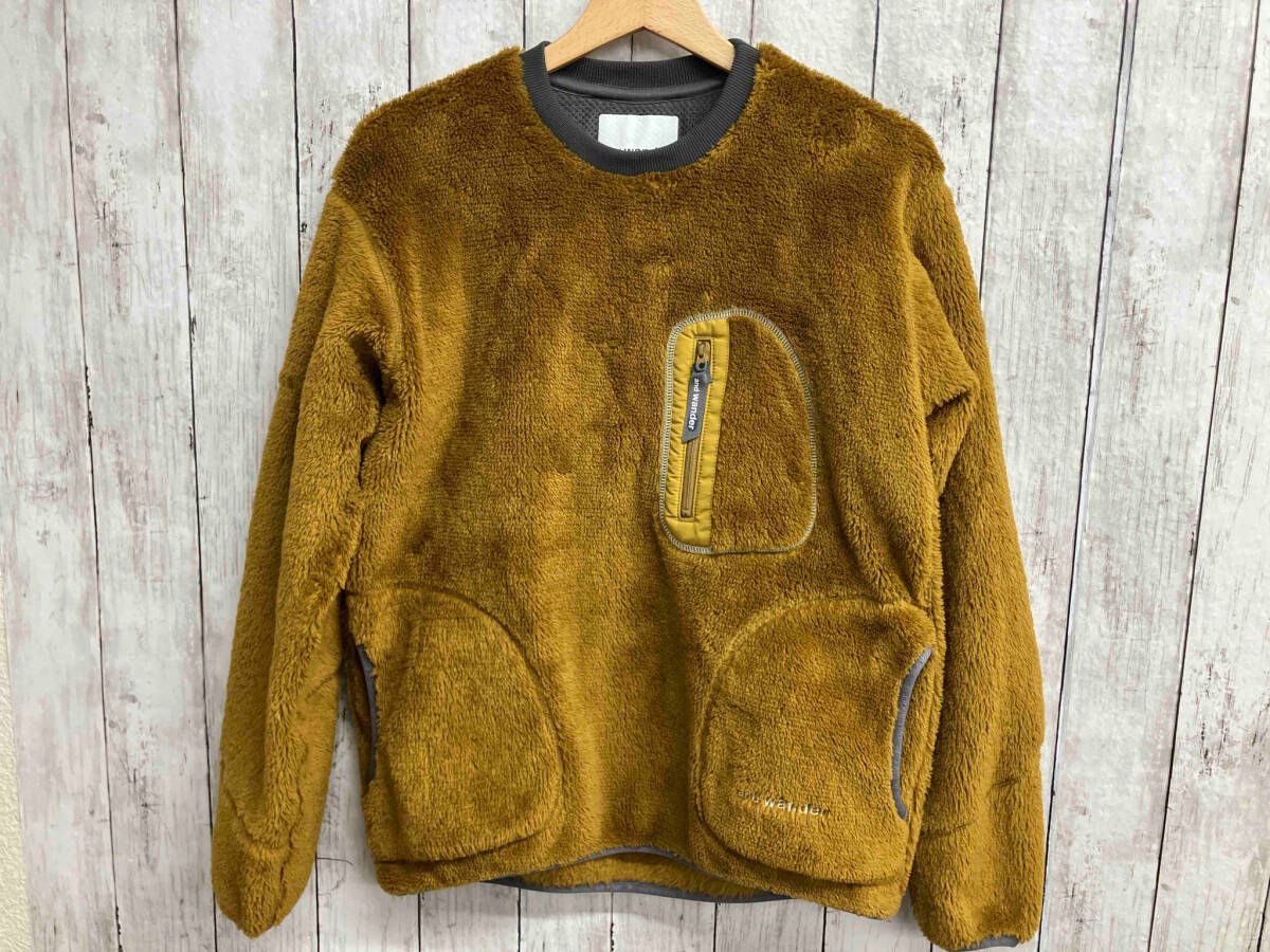and wander フリース high loft fleece pullover キャメル サイズ0
